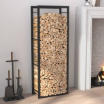vidaXL k&uuml;ttepuude rest, mattmust, 50x28x132 cm, teras