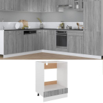 vidaXL ahjukapp, hall Sonoma tamm, 60 x 46 x 81,5 cm, tehispuit