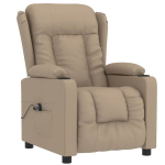 vidaXL elektriline tugitool, cappuccino, kunstnahk