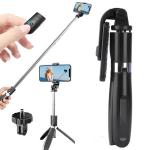 Selfie pulk (Selfie stick) Selfid telefoni Bluetoothi juhtmevaba kaugjuhtimispuldiga pulk