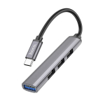 USB jaotur Hoco HB26 4-in-1 adapter Type-C to 1xUSB3.0+3xUSB2.0 hall