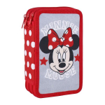 Kolmepoolne pinal Minnie Mouse 43 T&uuml;kid, osad Punane (12 x 19,5 x 6,5 cm)