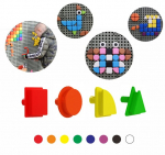 Masterkidz geomeetrilised elemendid 8 v&auml;rvitoonis