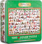 Pusle Eurographics, 8051-0940, Holiday Cats, Tin, 1000 tk