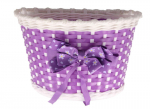 Laste jalgratta korv, lilla, 23 х 15 х 15 cm