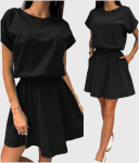 Naiste kleit Letisija, must