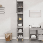 vidaXL vannitoakapp, hall Sonoma tamm, 30 x 30 x 190 cm, tehispuit