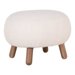 Pouf House Nordic Savona, valge