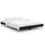 vidaXL voodiraam, must, 140 x 190 cm, tehispuit