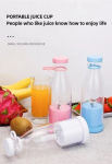 Kaasaskantav juhtmevaba blender, laetava akuga, 380 ml, sinine