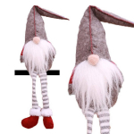 J&otilde;ulup&auml;kapikk istuv Leprechaun, hall, pl&uuml;&uuml;sist, 50 cm