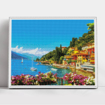 Teemantmosaiik TM V&auml;rvikas, m&otilde;&otilde;dud 50x65 cm "Romantic Lagoon" LMC025e