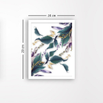 Reproduktsioon Lilled ja lehed