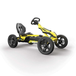 Pedaalidega kart Berg Rally DRT kollane, 3 k&auml;iku
