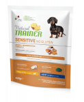 Kuivtoit koertele l&otilde;hega Natural Trainer Sensitive No Gluten v&auml;ikestele ja eriti v&auml;ikestele koerat&otilde;ugudele, 0,8 kg