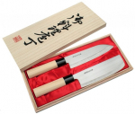 Terasest kokandusnugade komplekt Satake Megumi Santoku ja Nakiri