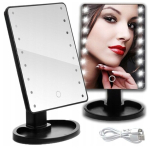 LED-kosmeetiline peegel, must