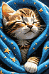 Wizardi Teemantmosaiigi komplekt. "Purr purr" 20x30 cm DP3200