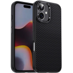 "IPAKY" Carbon kaaned - must (iPhone 16 Plus)