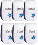 Ultrasonic Repellent Pack Of 6 - efektiivne hiirte, rottide, k&auml;rbeste, s&auml;&auml;skede, kahjurite, &auml;mblikute, torakate vastu - ohutu ja mittetoksiline.
