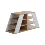 Kingakapp Asir Pyramid Shoe Bench, pruun/valge