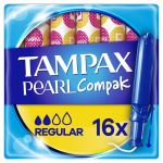 Tampoonid Tampax Compak Pearl Regular, 16 tk