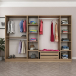 Riidekapp Asir Kale 7540, pruun