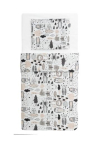 Voodipesukomplekt beebile, 2-osaline, Kaverit Organic, Kakako 85X125/35X45