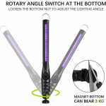 UV-steriliseerija ultraviolettlamp, USB-desinfitseerimislamp sisseehitatud laetava akuga, kaasaskantav ja antibakteriaalne, UVC-steriliseerimiseks, ideaalne autos, reisides ja kodus.