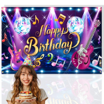 Muusikateemaline korduvkasutatav s&uuml;nnip&auml;evapeo taustapilt LIVMAN S-210, 2,1x1,5m