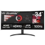 LG UltraWide 34WR50QK-B arvuti ekraan