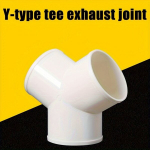 1tk Y-kujuline toru ventilatsiooni T-liitmik - Vastupidav materjal, Ideaalne kanalisatsiooni ja ventilatsioonis&uuml;steemidele
