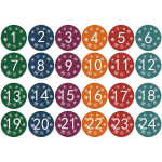 24 tk advendikalender, multifunktsionaalne isetegemise meisterdamine kommide k&uuml;psiste kinkekarbi pakend 1-24 numbrisildid 2024 j&otilde;ulukinke kleebised, 1 lapo stilius K