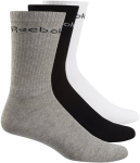 Sokid Reebok Act Core Crew Sock Black Grey White, 37-39