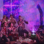 LED Galaxy Sky projektor - Star projektor Bluetooth k&otilde;lariga Must