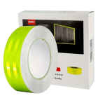 1tk 5.08 Cm X 9.14 Meeter Peegeldav Teip Veekindel Fluorestseeriv Roheline Elastne Hoiatuskleebis Haagis.