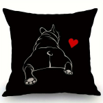 1tk Buldog Padjap&uuml;&uuml;r, Buldog Dekoratiivpadi 18x18 Tolli.