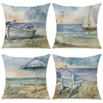 4tk Euroopa Lina Diivanipadja Katterand Resort Stiil Padi 45.72x45.72cm