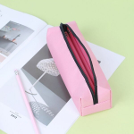 1tk Suure mahutavusega &Uuml;hev&auml;rviline Lihtne Multifunktsionaalne &Otilde;pilase Pencil Case, Rožinis