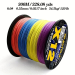 GHOTDA 300m/328yds X12 Mere Kalastusk&ouml;is, 12-kiuline Punutud K&ouml;is, Kalastustarvik, 0,55 mm 54,43 kg