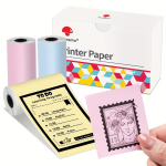 Phomemo printeripaber T02/M02X/M02L jaoks - BPA-vaba mitte-adhesiivne termopaber, 3-pack.