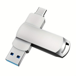 USB pulk 1tk 2-&uuml;hes M&auml;lupulk Android Telefoni, USB 3.0 V&auml;lism&auml;lu Type-C PC/Mac/S&uuml;learvutile Puutega ID-ga., Sidabrinis