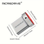 USB pulk MICRODRIVE Kiire USB m&auml;lupulk -, Metallnupp Punane, Sinine, H&otilde;bedane | 4GB kuni 128GB V&auml;lism&auml;lu., Mėlyna