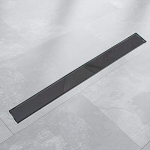 Vannitoa lineaarne du&scaron;i &auml;ravool 100 cm kaanega ja Glass Schwarz sifooniga