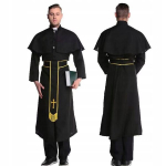 Halloween kost&uuml;&uuml;m preester kost&uuml;&uuml;m preester kost&uuml;&uuml;m t&auml;iskasvanutele cassock m