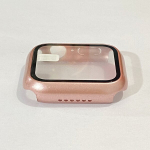 Sobib iWatch 3/4/5/6/7 p&otilde;lvkonna kaitse&uuml;mbris iWatch S7 tahke v&auml;rviga PC karastatud kile integreeritud veekindel &uuml;mbris., Rose Golden