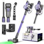 Tolmuimeja Juhtmeta tolmuimeja LED-valgustusega parema n&auml;htavuse tagamiseks LIVMAN V-07, 180W