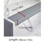 Libisemiskindel vin&uuml;&uuml;list trepiliist , 5x2.5x100 cm, Juoda
