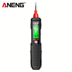 ANENG VD807 Digitaalne Pingetesteri Pliiats - AC 12-300V, Mittekontaktne Andur LED Alarmi ja Taskulambiga, Professionaalne Elektriku T&ouml;&ouml;riist, Punane/Must., Juodas Vd807