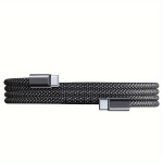 Kahekordne Intelligents Kiip USB C Kaabel 240W Laadimine., Juoda